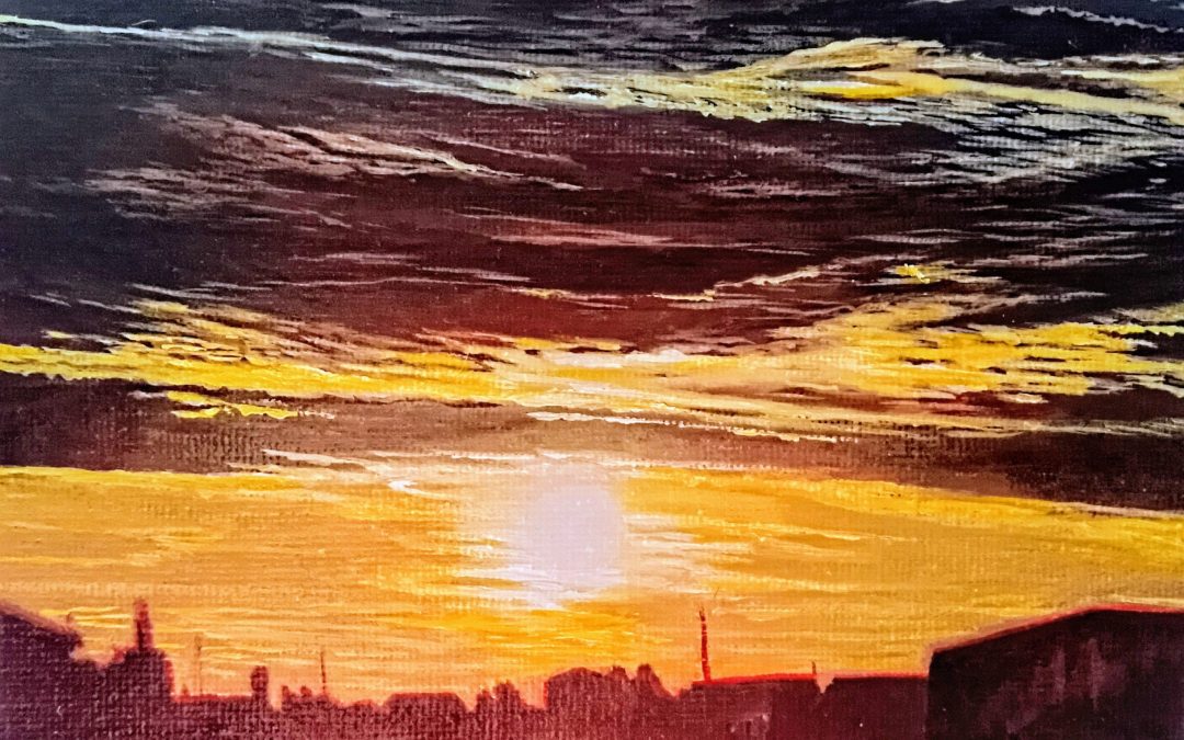 Atardecer en la Mancha