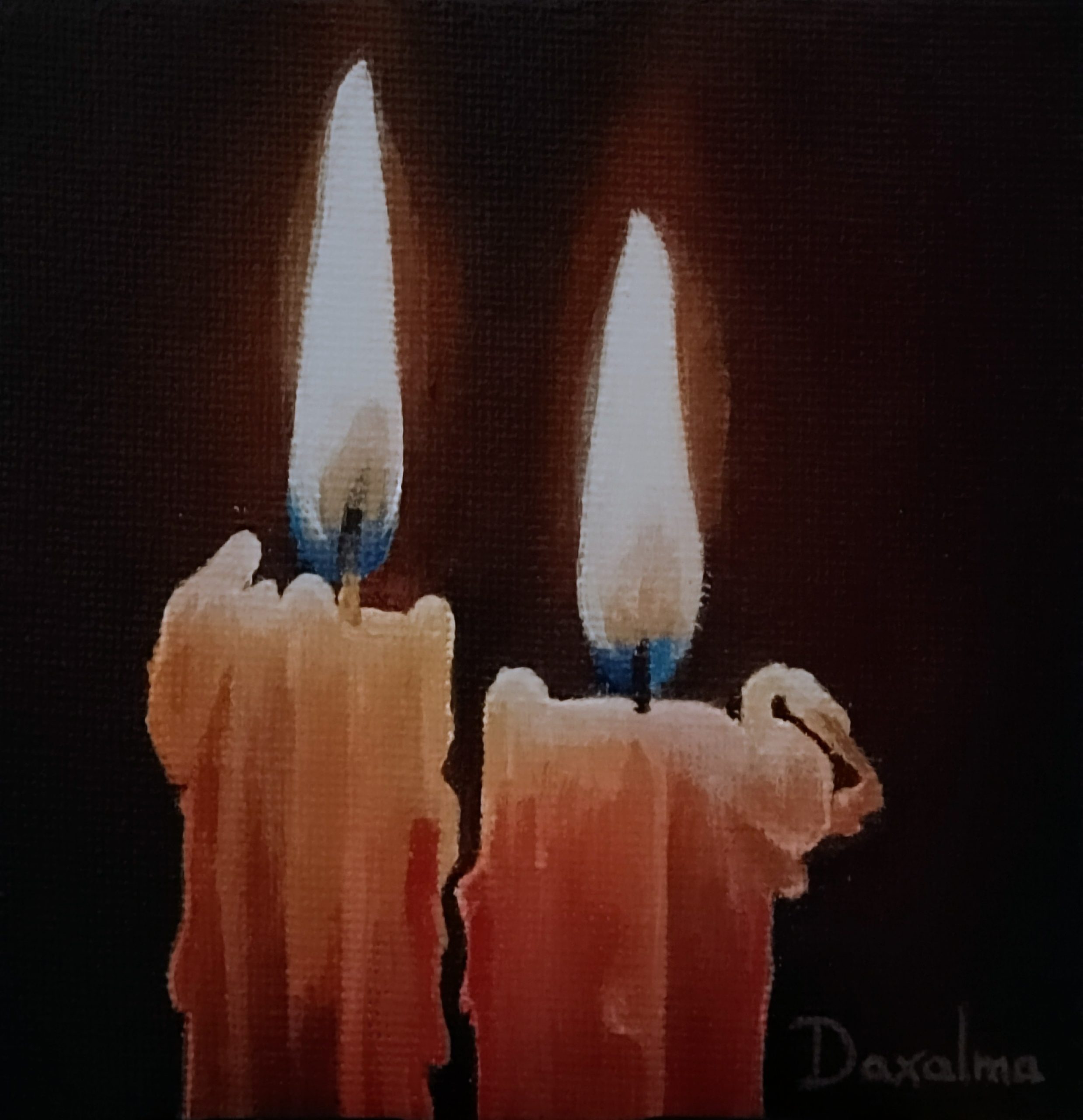 Dos Velas Acrílico