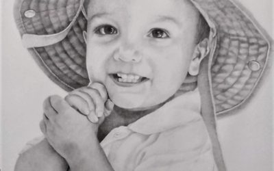 Retrato niño con sombrero